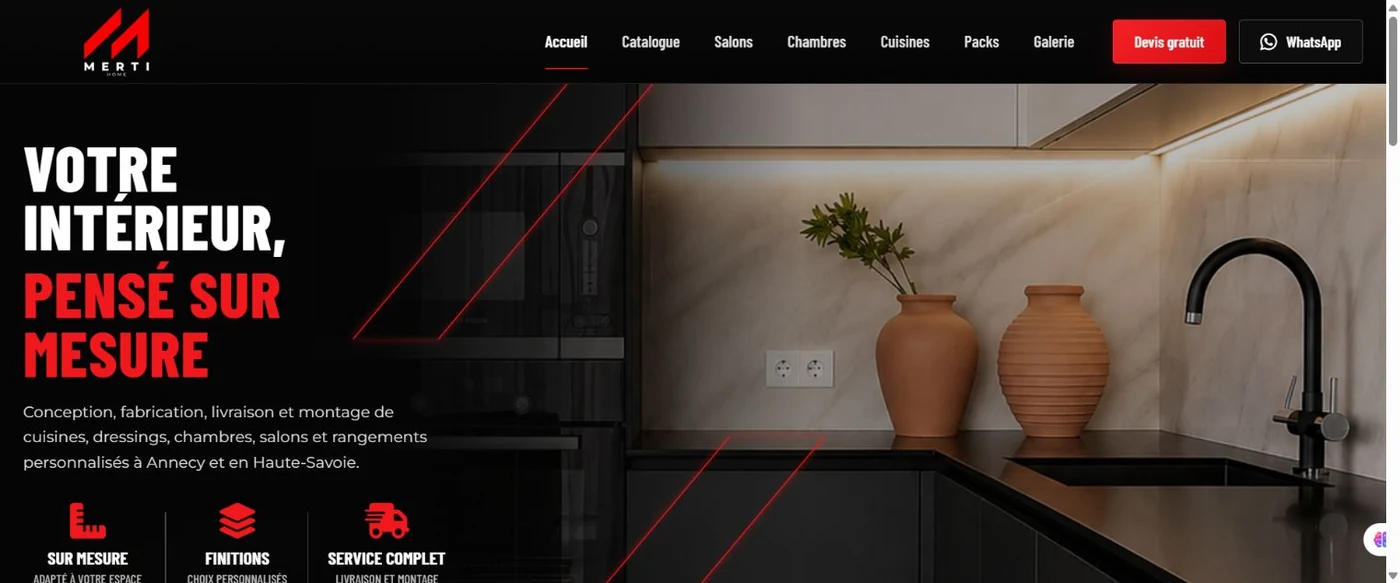 Création du projet Merti Home