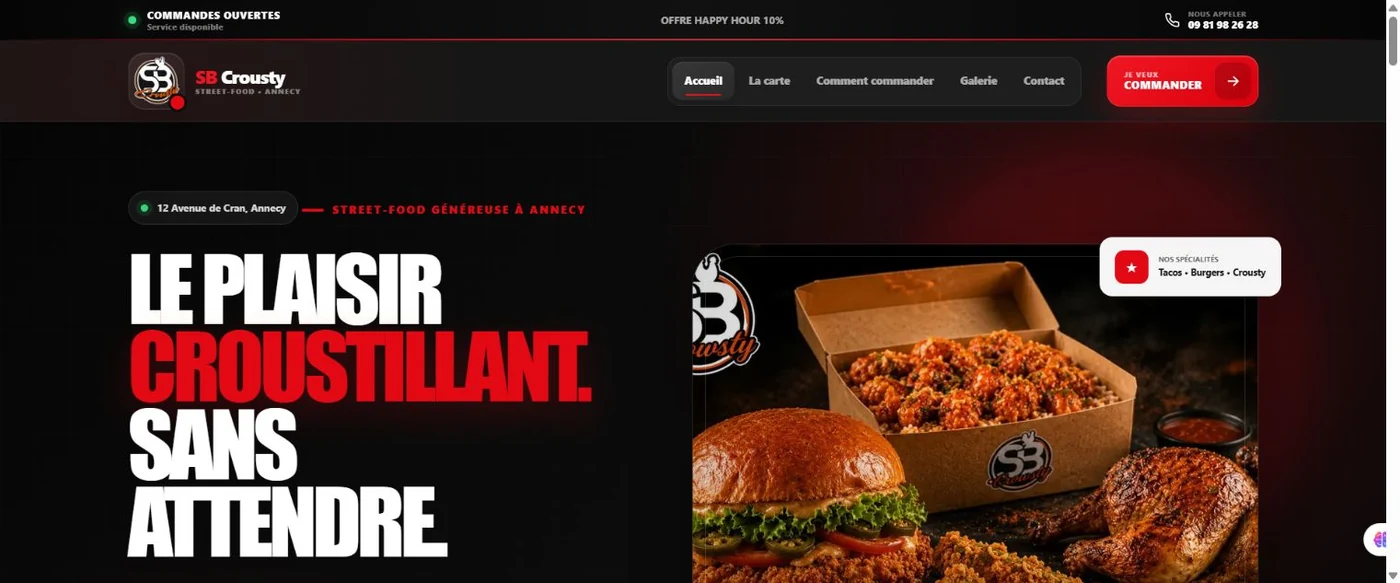 Capture du site SB Crousty